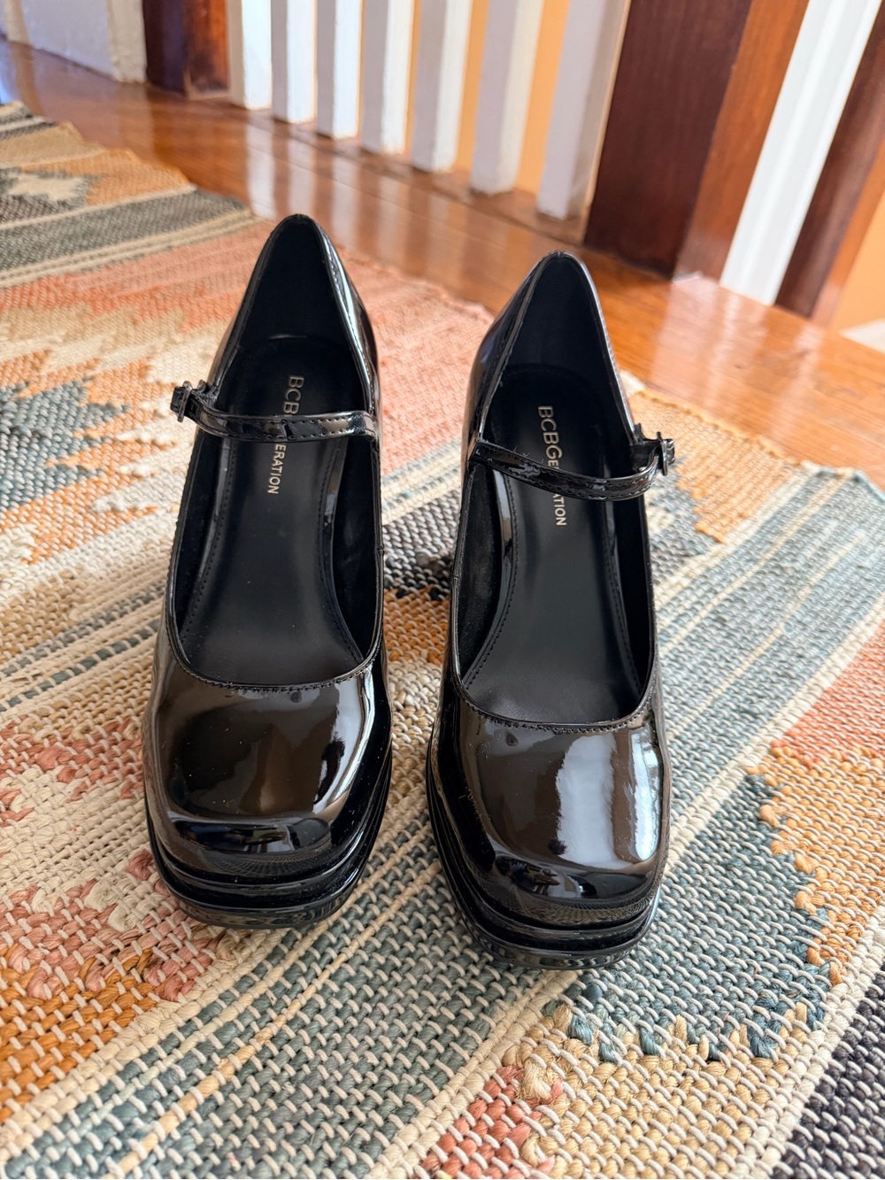 CBG Generation Black Patent Leather Mary Jane Block Heel Pumps – Sz 7.5 - Picture 2 of 6